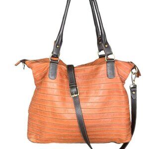 IL DUCA Leather Crossbody Tote Shopper Bag - ITALY
